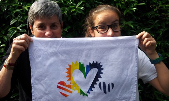 Rainbow T-Towel Love peek over some of their rainbow T-Towels